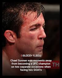 Chael Sonnen nearly dethroned two of the greatest fighters of all time