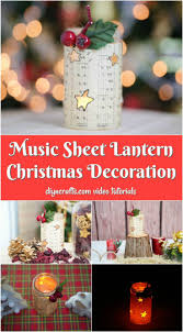 You'll receive email and feed. Rustic Diy Music Sheet Lantern Christmas Decoration Diy Crafts