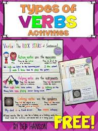 Types Of Verbs Anchor Chart With A Freebie My Blog