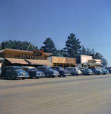 I did some more sleuthing. This picture was taken in 1954 and Ann Zaiser  says Zaiser's was built in 1950 so it would have been 4 years old here.  Between Zaiser's and