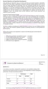 Quantitative research will get you numbers that you can apply statistical analysis to in order to validate your hypotheses. Solved Research Question And Hypothesis Development After Chegg Com