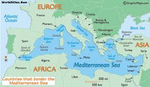 Map Of The Mediterranean Sea And Mediterranean Sea Map Size Depth History Information Page Map Of The Mediterranean Mediterranean Sea Byzantine Empire Map