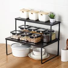 Wie immer ist alles was ihr hier seht von mir selbst. Holz Kuche Lagerung Regal Schrank Schrank Geschirr Spice Gewurz Box Schussel Schussel Organizer Rack Edelstahl Halterung