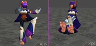 Anime Feet: Mega Man X: Alia and Layer