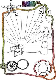 Ausmalbilder Sommer Urlaub Ferien Strand Babyduda Malbuch