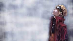 Man near torii gate wallpaper, gray temple wallpaper, landscape. Sad Naruto Art 1920x1080 Wallpaper Teahub Io