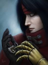 Vincent Valentine's character design and physique in Final Fantasy