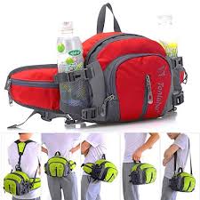 Cocoly Multifunctional Waterproof Waist Pack With Water Bottle Holder Sports Waist Bag Backpack For Running Hiking Backpack Bags Waist Pack Running Waist Pack