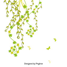Green Butterfly Pattern Green Leaves Leaves Flower Vine Png Transparent Image And Clipart For Free Download Flower Frame Green Pattern Butterflies Vector