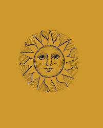 Maybe you would like to learn more about one of these? Vintage Celestial Sun Face Drawing By Kaleigh Day