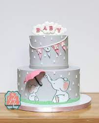 Pin By Kara Parker On Kids Cakes Elephant Baby Shower Cake Baby Shower Cakes Cake