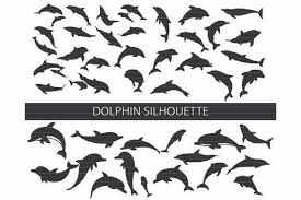 Download Dolphin Silhouette Clip Art Bundle Graphic By Meshaarts Creative Fabrica PSD Mockup Templates