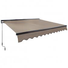 Il devra être conçu dans un coffre et avoir son moteur à droite vue de l'extérieur: Store Banne Beige Manuel Coffre 2 5x2m