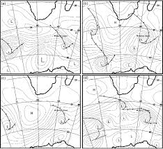 Synoptic Weather Chart Surface Pressure Lines Of The