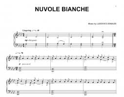 Слушать песни и музыку ludovico einaudi (людовико эйнауди) онлайн. Ludovico Einaudi Nuvole Bianche Sheet Music For Piano Free Pdf Download Bosspiano
