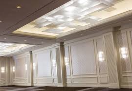 Ballroom Ceiling Installation Low Profile Ceiling Overlapping Panels Iworks Low Ceiling Hotel Ballroom Ceiling Installation