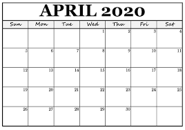 You can using your own photo to. Blank April 2020 Calendar Pdf Printable Calendar Holidays 2020 Calendar Template Calendar Printables Calendar For April