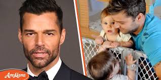 Ricky Martin's Surrogate Twins Are as 'Handsome' as Dad, Fans Said — One of  Them Was Pictured with a Mustache