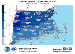 Snow Maps How Much Accumulation Is Predicted In Mass On Dec 17 2019 Boston Com