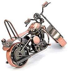 Amazon Com Metal Sculpture Retro Classic Handmade Iron Motorcycle Model Abura Unique Metal Art Motorcycle Artwork Harley Davidson Chopper Old School Chopper