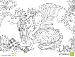 Dragon coloring sheets are a great tool to introduce your kids to this legendary creature. Unique Sexy Fairy Riding Dragon Resting Floral Forest Adult Coloring Book Pages Library Cool Sheets For Older Kids Girls With Design Ideas Approachingtheelephant