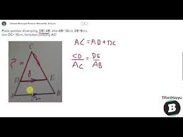 Nah buat mania cerita dewasa perlu kalian ketahui, cerita dewasa sedarah ini merupakan tajuk lanjutan dari cerita cerita dewasa sebelumnya. Pada Gambar Disamping De Ab Jika Ab 12cm De 8cm Dan Dc 10cm Tentukan Panjang Ac Youtube