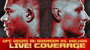 All fights from ufc fight night: Ufc Fight Night Overeem Vs Volkov Live Coverage Youtube