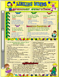 Linking Words Esl Printable Grammar Exercises Worksheet Linking Words Grammar Exercises Words