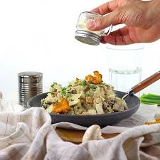 Recette Risotto Cremeux Poulet Et Champignons Magazine Omnicuiseur Recette Risotto Risotto Cremeux Risotto
