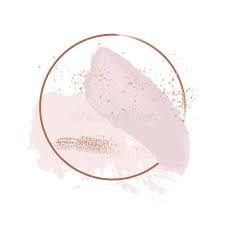 25 rose gold plastic silverware: Brush Strokes In Gentle Delicate Pink Tones And Rose Gold Circle Frame Abstract Vector Foil Sparkle Background Stock Vector Illustration Of Backdrop Patina 144171361