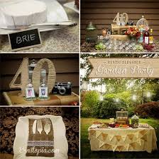 Backyard Rustic Elegance Garden Party Rustic Birthday Parties 40th Birthday Party Decorations Rustic Birthday