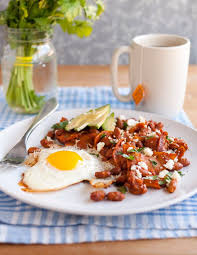 Recipe Bean Chilaquiles With Avocado Queso Fresco Recipe Queso Fresco Recipe Bean Recipes Chilaquiles