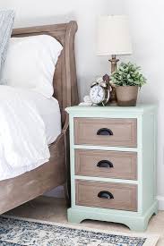Two Tone Nightstands Makeover Bless Er House Bedroom Furniture Makeover Nightstand Makeover Furniture Makeover