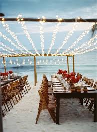 25 Dreamy And Creative Beach Wedding Ideas Beach Wedding Inspiration Beach Theme Wedding Wedding Lights