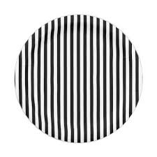 Black And White Striped Wrapping Paper Walmart Paper Plate With Black And White Stripes Zazzle Com Striped Party Decor Black And White White Stripe