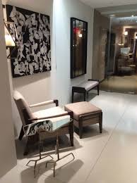 Holly Hunt New York Showroom Fine Furnishings By Mattaliano Miro Nesting Tables Carte Lounge Chair Ottoman Fine Furnishings Chair And Ottoman Home Decor