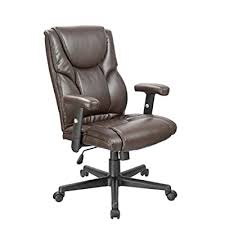 This classic upholstery option makes a sophisticated statement that's sure to impress. Buy Office Factor Leather Executive Office Chair Ergonomic Chair With Lumbar Support Swivel Chair Brown Leather Executive Chair For Office Online In Germany B01i5bnxmc