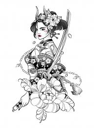 Vectors stock photos psd icons all that you need for your creative projects Samurai Tattoo Sleeve Traditional Japanese Geisha Tattoo Designs Novocom Top