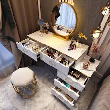 Storage meets style in the. Modern White Makeup Vanity Expandable Dressing Table With Cabinet Mirror Included White Makeup Vanity Makeup Vanity White Makeup