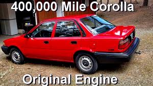 When you adhere to the corolla's recommended. 1990 Corolla 400 000 Miles Original Engine And Transaxle Youtube