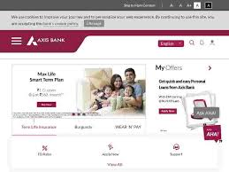 Two passwords are given, but both are not. Axis Bank Net Banking Personal Login Official Login Page