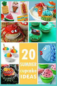 Summer Cupcakes Ideas From Around The Web For Decorating Cupcakes This Summer Fantastic For Bbqs Pool Pa Summer Cupcakes Summer Themed Cupcakes Summer Cakes