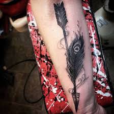 Another feather tattoo for inner forearm. 150 Best Arrow Tattoos Meanings Ultimate Guide July 2021
