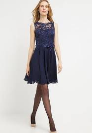 Abendkleider, cocktailkleider, brautkleider jetzt bei amazon.de entdecken. Robe En Dentelle Zalando Francais Style Cocktailkleid Festliches Kleid Cocktailkleid Blau