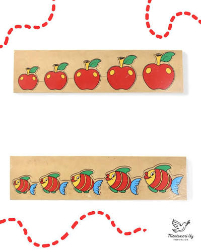 Estimula la percepción visual y el pensamiento lógico con este juego de  seriación. Los niños ordenan piezas por tamaño, desarrollando habilidades  de comparación y secuencia de forma divertida y educativa. Ideal para