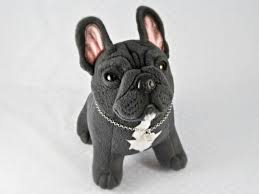 Black And White Frenchie With Blue Eyes Ooak Blue French Bulldog Handmade Soft Art Toy By Entala On Etsy French Bulldog Blue French Bulldog Toy Bulldog