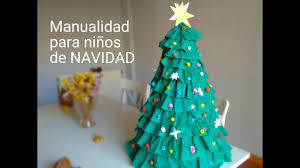 Arbol De Navidad Muy Facil Manualidades Para Ninos Youtube