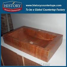 There should be no colour transfer. Made In China Color Washing Furniture Natural Red Travertine Stone Rectangle Garden Outdoor Sink Public Square Sinks With Different Shapes Stonecontact Com