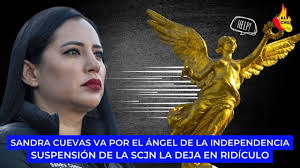 Sandra Cuevas miente para quedarse con el Ángel de la Independencia