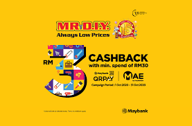 Maybank2u is equipped with dual security layers to protect and provide maybank2u benefits. Mr Diy X Maybank Qrpay Mae Rm3 Cashback Mr Diy Always Low Prices